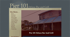 Desktop Screenshot of pier101deluxebarandgrill.com